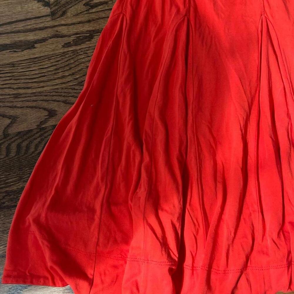 Red flowy A line comfortable basic Maeve Anthropo… - image 2